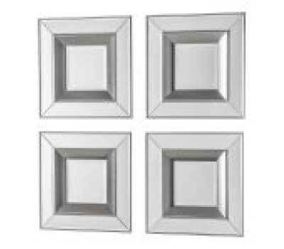 Gallery Direct 5055999254731 Madrid Square MirrorSet of 4pc.