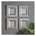 Gallery Direct 5055999254731 Madrid Square MirrorSet of 4pc.