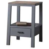 Помощна маса Gallery Direct 5055999254854 Sherwood Smoked Grey Side Table 