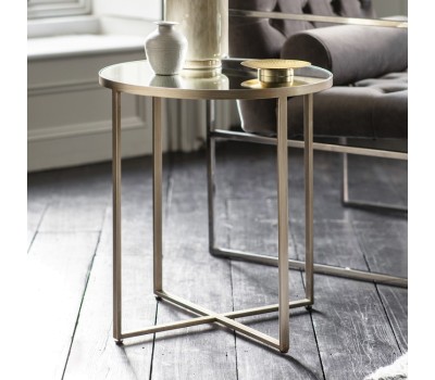 Помощна маса Gallery Direct 5055999255936 Torrance Side Table Silver