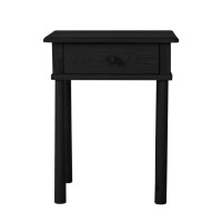 Шкаф Gallery Direct 5056263946154 Wycombe 1 Drawer Bedside Black