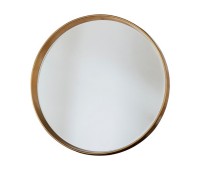 Gallery Direct 5056315929357 Harvey Round Mirror Gold 
