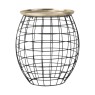 Gallery Direct 5056315929821 Rowen Side Table Antique Gold