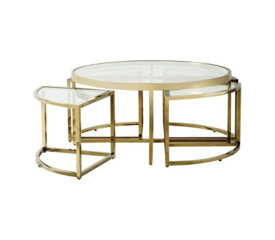 Помощна маса Gallery Direct 5056315930551 Moresco Coffee Table Gold