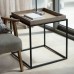 Помощна маса Gallery Direct 5056315930773 Forden Tray Side Table Grey