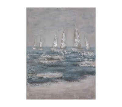 Gallery Direct 5056315931947 Sea Waves Textured Canvas 