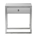 Gallery Direct 5056315932463 Cutler 1 Drawer Mirrored Side Table 