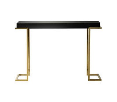 Помощна маса Gallery Direct 5056315932487 Delray Black Mirrored Console