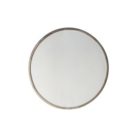Gallery Direct 5059413256684 Higgins Round Mirror Antique Silver