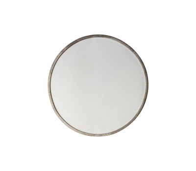Gallery Direct 5059413256684 Higgins Round Mirror Antique Silver