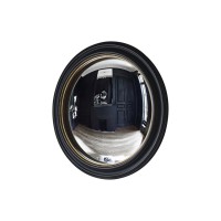 Gallery Direct 5059413329470 Rockbourne Convex Mirror Black & Gold 