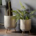 Gallery Direct 5059413675935 Amelia Metal Planter Set of 2pc.