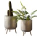 Gallery Direct 5059413675935 Amelia Metal Planter Set of 2pc.