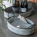 Gallery Direct 5059413682988 Levens Galvanised Tray Set of 2pc.