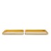 Gallery Direct 5059413694615 Bernie Trays Ochre/Gold  Set of 2pc.