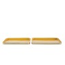 Gallery Direct 5059413694615 Bernie Trays Ochre/Gold  Set of 2pc.