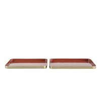 Gallery Direct 5059413694622 Bernie Trays Burnt Orange Set of 2pc.