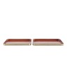 Gallery Direct 5059413694622 Bernie Trays Burnt Orange Set of 2pc.