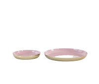 Gallery Direct 5059413694639 Cassie Trays Pink Set of 2pc.
