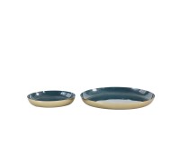 Gallery Direct 5059413694653 Cassie Trays Teal Set of 2pc.