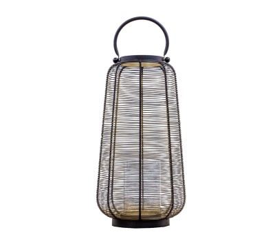 Фенер Gallery Direct 5059413695193 Brennan Lantern Black & Gold 
