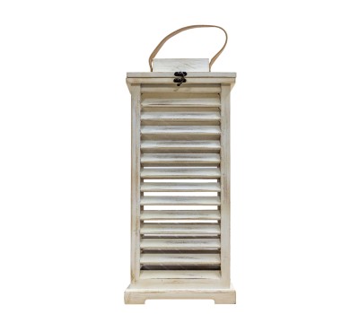 Gallery Direct 5059413696077 Shutter Lantern White Large