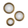 Gallery Direct 5059413696350 Exbury Convex Mirror Bronze Set Of 3