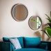 Огледало Gallery Direct 5059413697081 Hector Mirror Round Small Grey