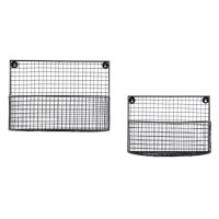 Кошница Gallery Direct 5059413699313 Byron Wire Wall Baskets Комплект от 2бр