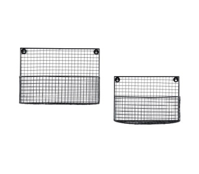 Gallery Direct 5059413699313 Byron Wire Wall Baskets Set of 2