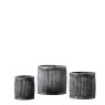 Gallery Direct 5059413699429 Charlton Round Planter Set of 3