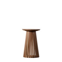 Помощна маса Gallery Direct 5059413699900 Brookland Slatted Side Table Oak