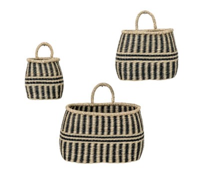 Gallery Direct 5059413701153 Ahanna Wall Basket Set of 3