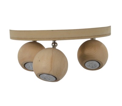 Спот GALLIS LIGHTING 00012856 WOOD BALL TRIPLE SPOT