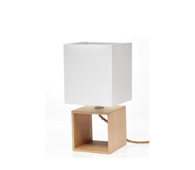 Настолна лампа GALLIS LIGHTING 00014406 WOOD CUBO
