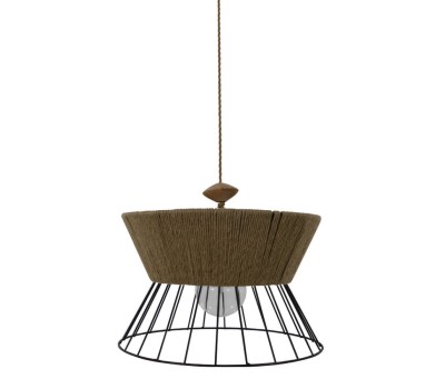 GALLIS LIGHTING 00032609 WOOD UFO + 00034102 MILOS HALF