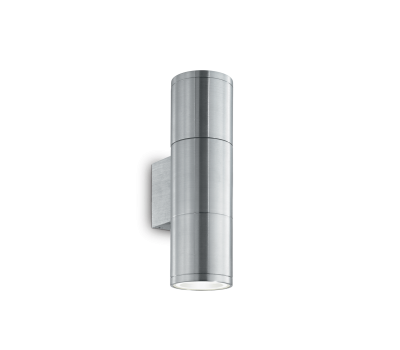 Фасаден аплик Ideal Lux 033013 Gun AP2 Small Aluminium