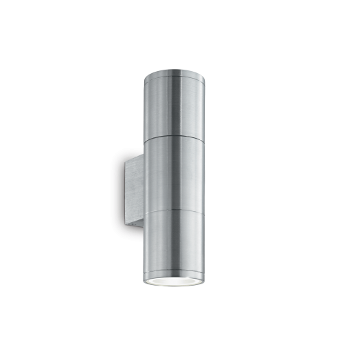 Фасаден аплик Ideal Lux 033013 Gun AP2 Small Aluminium