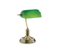 Настолна лампа Ideal Lux 045030 Lawyer TL1 Antique Brass