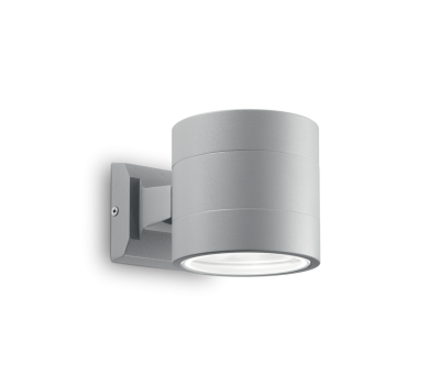 Фасаден аплик Ideal Lux 061474 Snif Round AP1 Grey