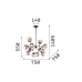 Полилей Ideal Lux 162201 Kepler SP12