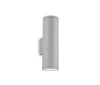 Фасаден аплик Ideal Lux 163628 Gun AP2 Small Grey