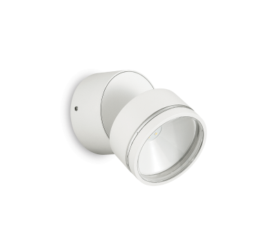 LED фасаден аплик IDEAL LUX 285481 OMEGA AP ROUND BIANCO 4000K