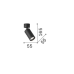 Спот IDEAL LUX 244662 DYNAMITE PL1 BRASS