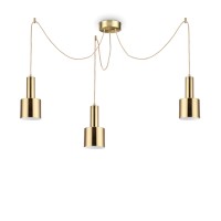 Пендел IDEAL LUX 231600 HOLLY SP3 SATIN BRASS