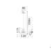 Пендел IDEAL LUX 232690 A-LINE SP1 D13 WHITE