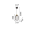 Пендел IDEAL LUX 237442 MINT-1 SP1 FUME'