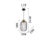 Пендел IDEAL LUX 237510 MINT-3 SP1 FUME'