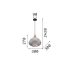 Пендел IDEAL LUX 238920 BERGEN-3 SP1
