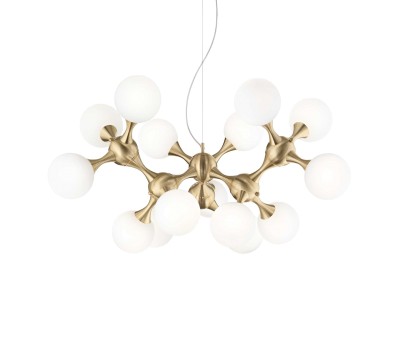 Пендел IDEAL LUX 241012 NODI SP15 OTTONE SATINATO